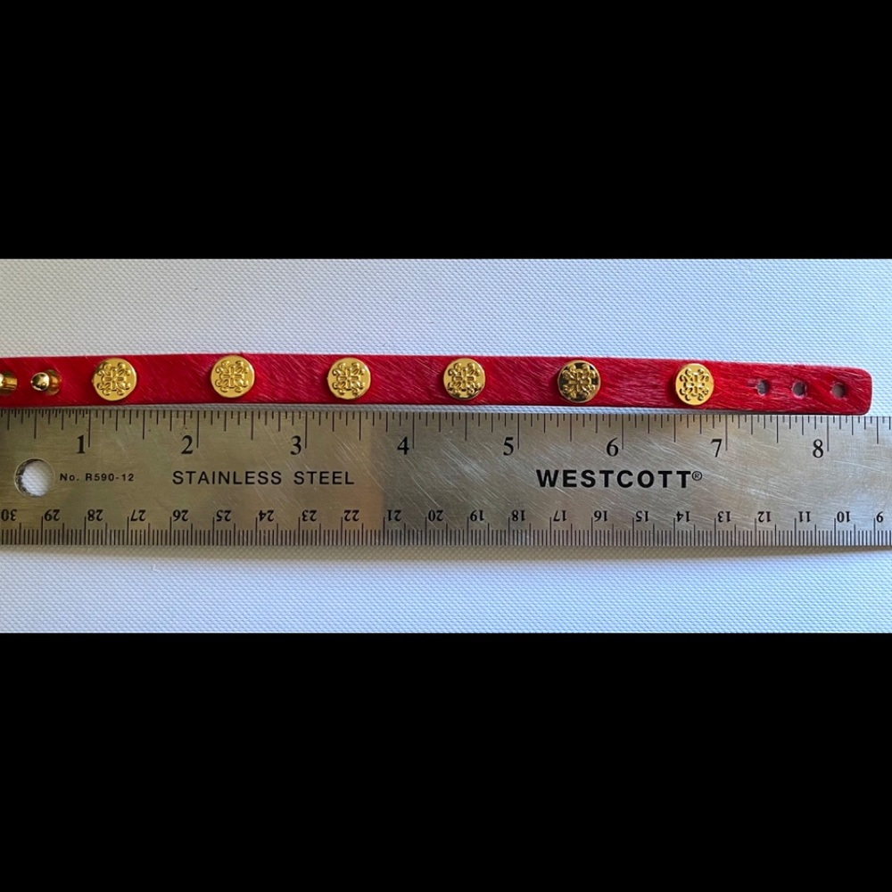 Rustic cuff red. - Picture 8 of 8